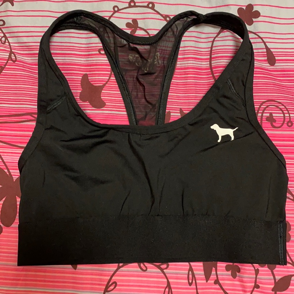 Pink unlined sport bra